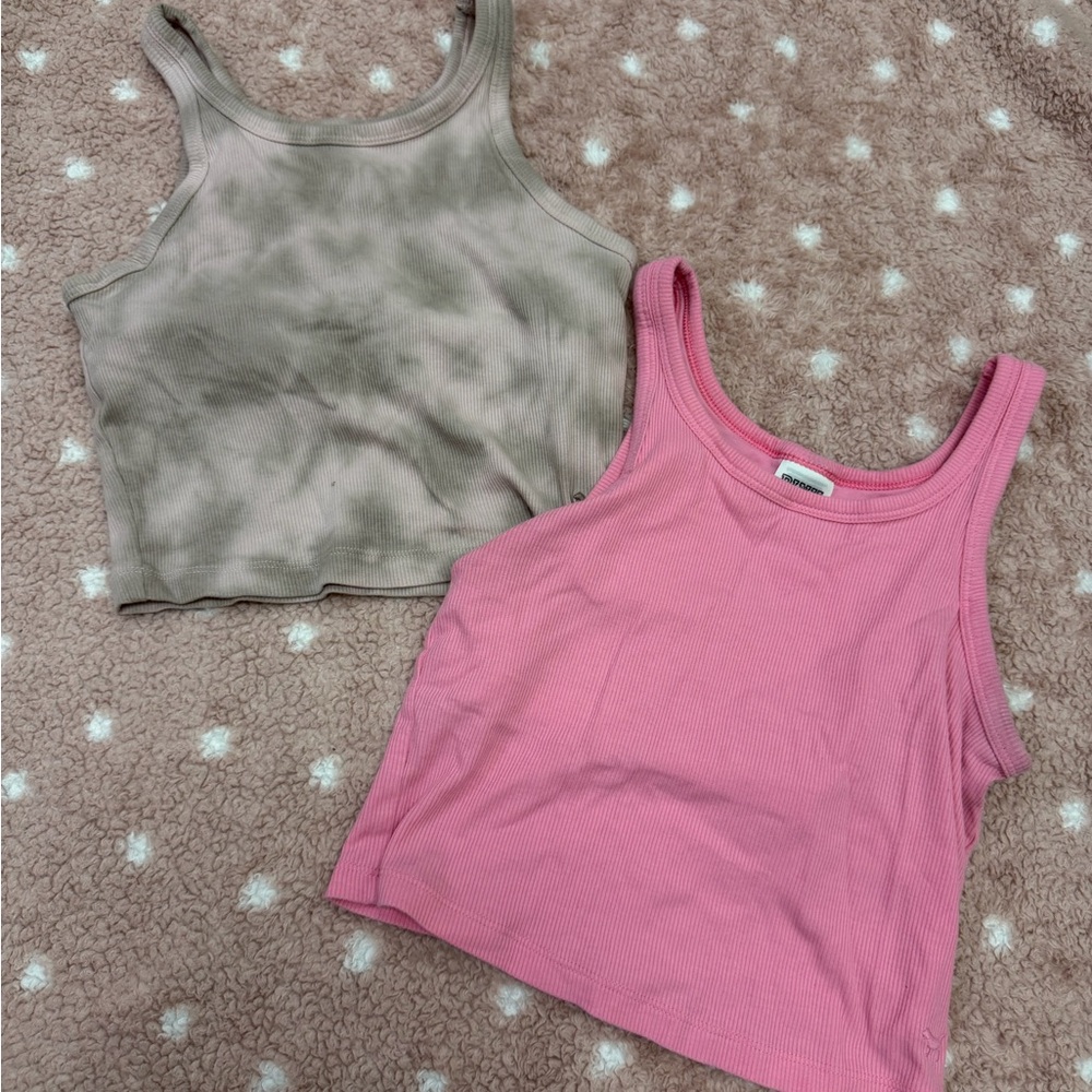 PINK Victoria's Secret Pink and Tie-Dye Tank Tops